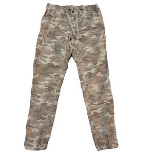 BYLT Weekender Pants Mens XL (34-38x33) Camo Drawstring Stretch Casual Beige